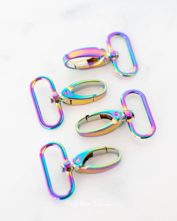 Pink Door Hardware - 1.5  Swivel Clip - Iridescent - 2 per Pkg. - IR15SW Online Hot Sale - Image 2