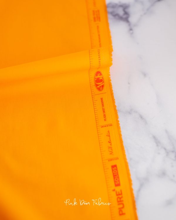 Pure Solids - Sweet Tangerine - Art Gallery - PE-520 - Half Yard For Discount