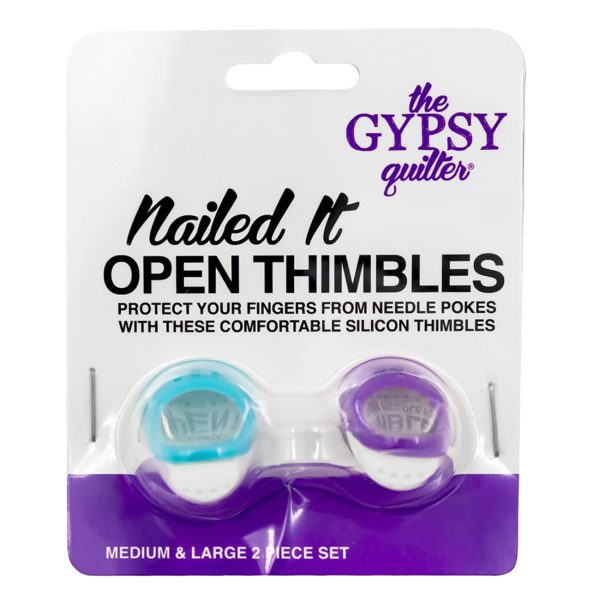 The Gypsy Quilter Nailed It Open Thimble Set Cheap