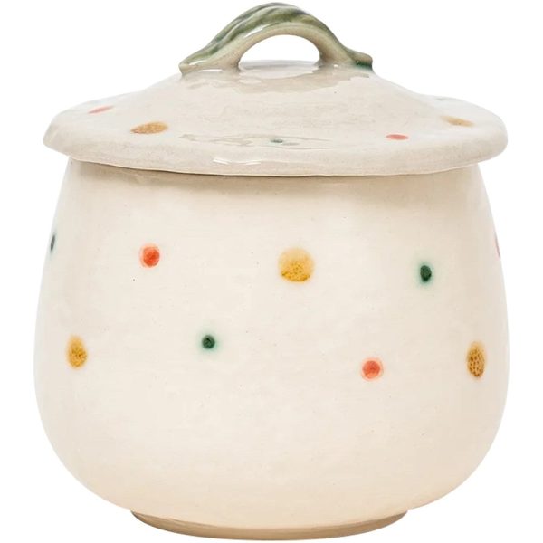 Handmade Seto Polka Chawanmushi Cup on Sale