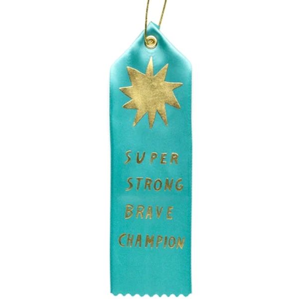 Award Ribbon - Super Strong Brave Champion For Cheap