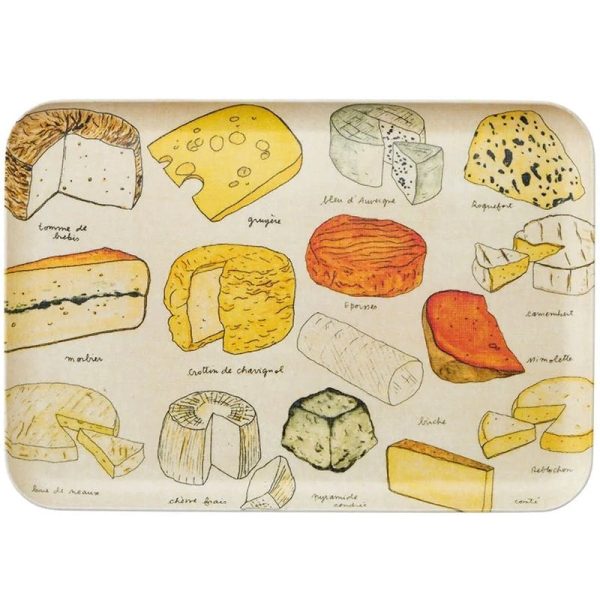 Isabelle Boinot Medium Linen Tray - Fromage on Sale