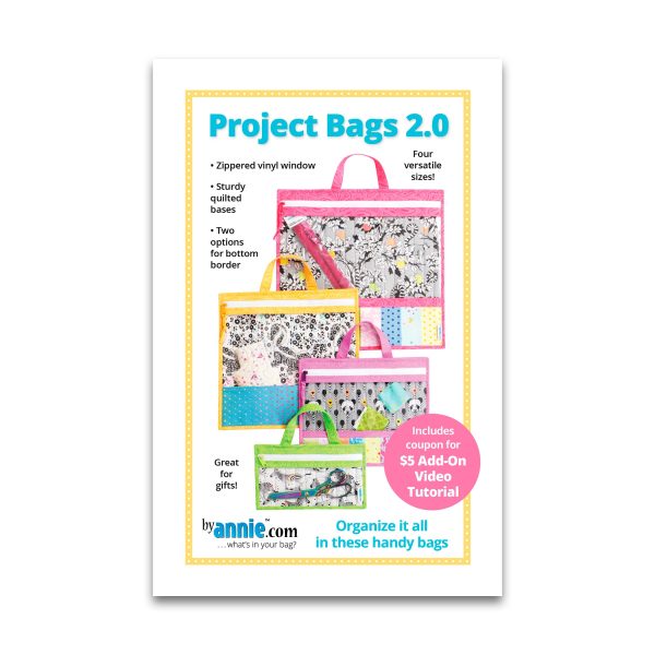 Project Bags 2.0 - Patterns by Annie - Paper Pattern - PBA206-2 Sale