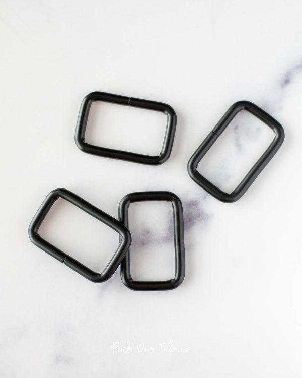 Pink Door Hardware - 1.5  Rectangle Ring - Matte Black - 2 per Pkg. - PDF_BK15RR Online Hot Sale - Image 2