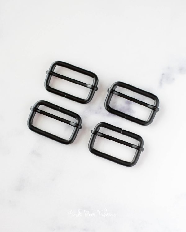Pink Door Hardware - 1.5  Slider - Matte Black - 2 per Pkg. - PDF_BK15SL Cheap - Image 2