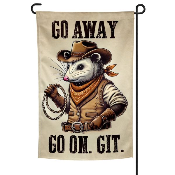 Go Away. Go On. Git. Garden Flag Hot on Sale