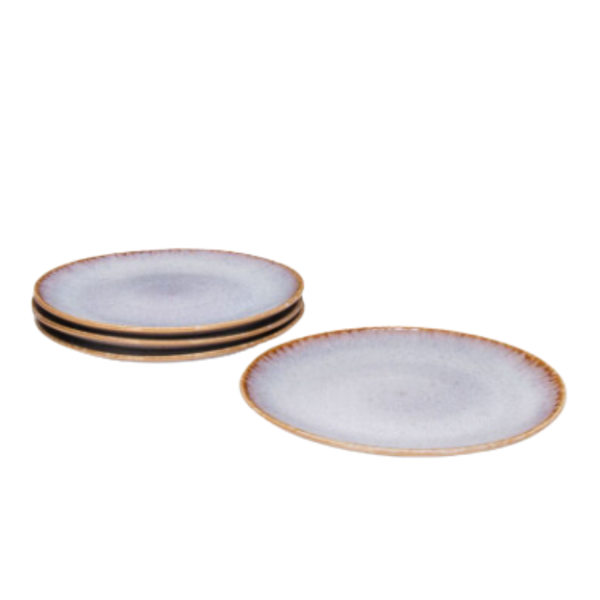Terrafina Cream Amazônia Salad Plate - Set of 4 Discount - Image 3